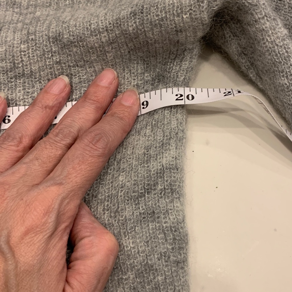 Sezane Gaspard cardigan in Mottled Grey - Picture 7 of 9